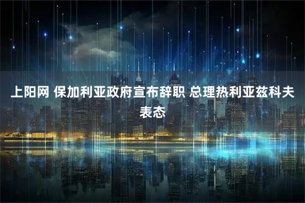 上阳网 保加利亚政府宣布辞职 总理热利亚兹科夫表态